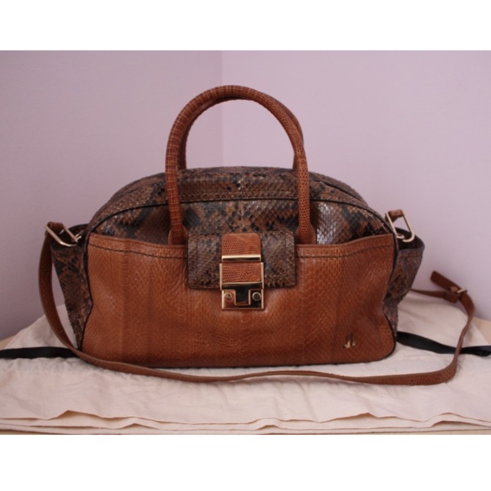 LANVIN python handbag - Picture 1 of 8